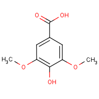3,5-Dimethoxy-4-hydroxybenzoic acid formula graphical representation