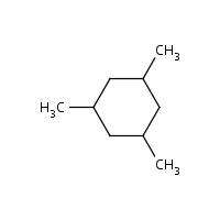 cis-1,3,5-Trimethylcyclohexane formula graphical representation