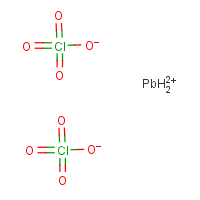 Lead(II) perchlorate formula graphical representation