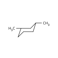 cis-1,3-Dimethylcyclohexane formula graphical representation