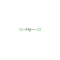Mercuric chloride formula graphical representation