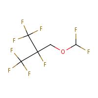 Methyl nonafluoroisobutyl ether formula graphical representation