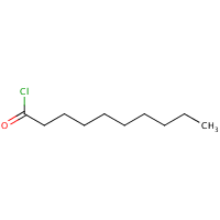 Decanoyl chloride formula graphical representation