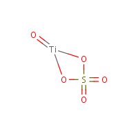 Titanium oxysulfate formula graphical representation