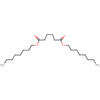 Di-n-octyl adipate formula graphical representation