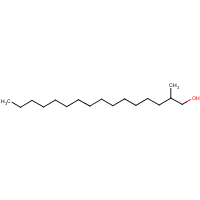 2-Methyl-1-hexadecanol formula graphical representation