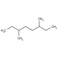 3,6-Dimethyloctane formula graphical representation