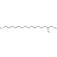 3-Methylheptadecane formula graphical representation