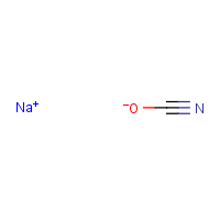 Sodium cyanate formula graphical representation