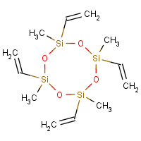 1,3,5,7-Tetramethyl-1,3,5,7-tetravinylcyclotetrasiloxane formula graphical representation