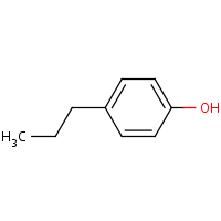 4-Propylphenol formula graphical representation