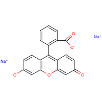 Fluorescein sodium formula graphical representation