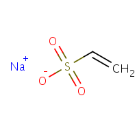 Ethenesulfonic acid, sodium salt, homopolymer formula graphical representation