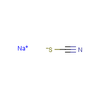 Sodium thiocyanate formula graphical representation