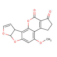 Aflatoxin B1 formula graphical representation