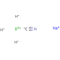 Sodium cyanoborohydride formula graphical representation
