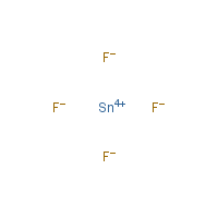 Stannic fluoride formula graphical representation