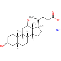 Sodium deoxycholate formula graphical representation