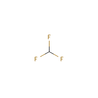 Trifluoromethane formula graphical representation