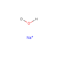 Sodium deuteroxide formula graphical representation