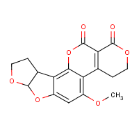 Aflatoxin G2 formula graphical representation