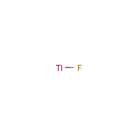 Thallium fluoride formula graphical representation