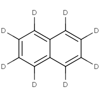 Naphthalene-d8 formula graphical representation