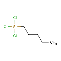 Trichloropentylsilane formula graphical representation