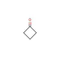 Cyclobutanone formula graphical representation