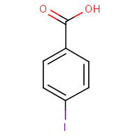 4-Iodobenzoic acid formula graphical representation