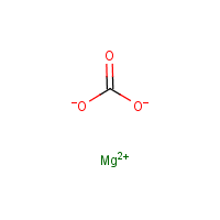 Magnesite formula graphical representation