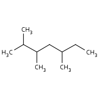 Heptane, 2,3,5-trimethyl- formula graphical representation