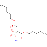 Diamyl sodium sulfosuccinate formula graphical representation