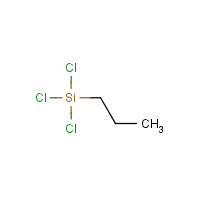 Trichloropropylsilane formula graphical representation