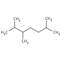Heptane, 2,3,6-trimethyl- formula graphical representation