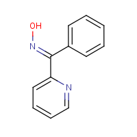 Phenyl 2-pyridyl ketoxime formula graphical representation