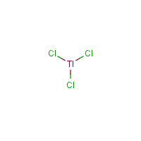 Thallium(III) chloride formula graphical representation