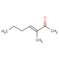 3-Hepten-2-one, 3-methyl- formula graphical representation