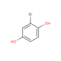 2-Bromohydroquinone formula graphical representation