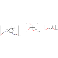 Isophorone diisocyanate, trimethylolpropane, 1,3-butylene glycol polymer formula graphical representation