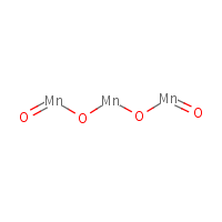 Manganese tetroxide formula graphical representation