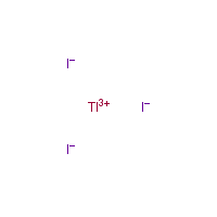 Thallium triiodide formula graphical representation