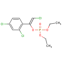 Chlorofenvinphos formula graphical representation