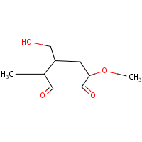 Dialdehyde starch formula graphical representation
