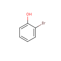 o-Bromophenol formula graphical representation