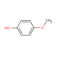 4-Methoxyphenol formula graphical representation