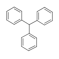 Triphenylmethane formula graphical representation