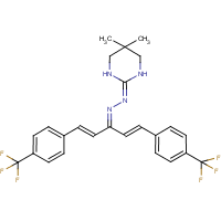 Hydramethylnon formula graphical representation