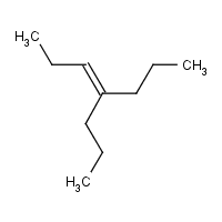 4-Propyl-3-heptene formula graphical representation
