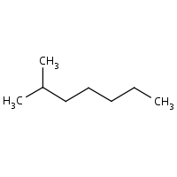 2-Methylheptane formula graphical representation